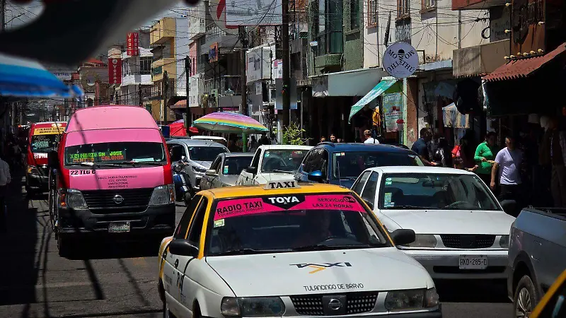Parque vehicular en Tulancingo